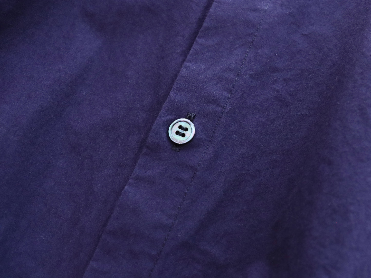 綿タイプライター ブラウジング半袖シャツ