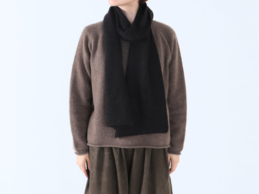 【NEW】ベビーキャメル 片あぜマフラー