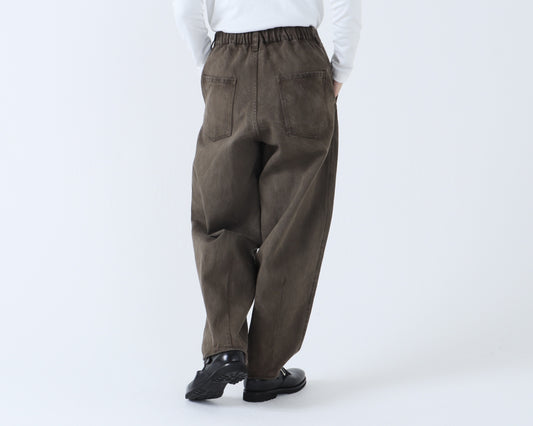 綿デニム ペンシルパンツ