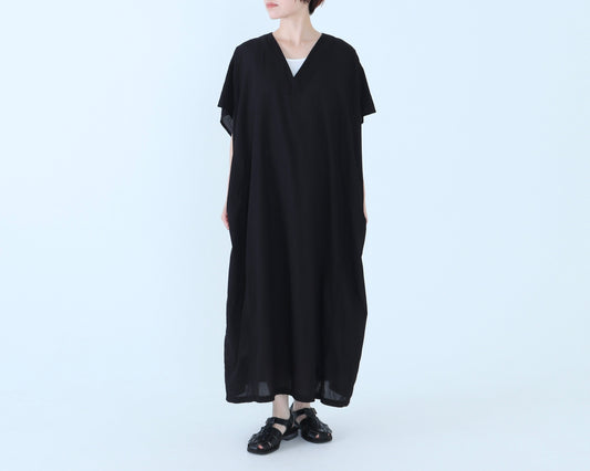 綿ローン Vネックポンチョ