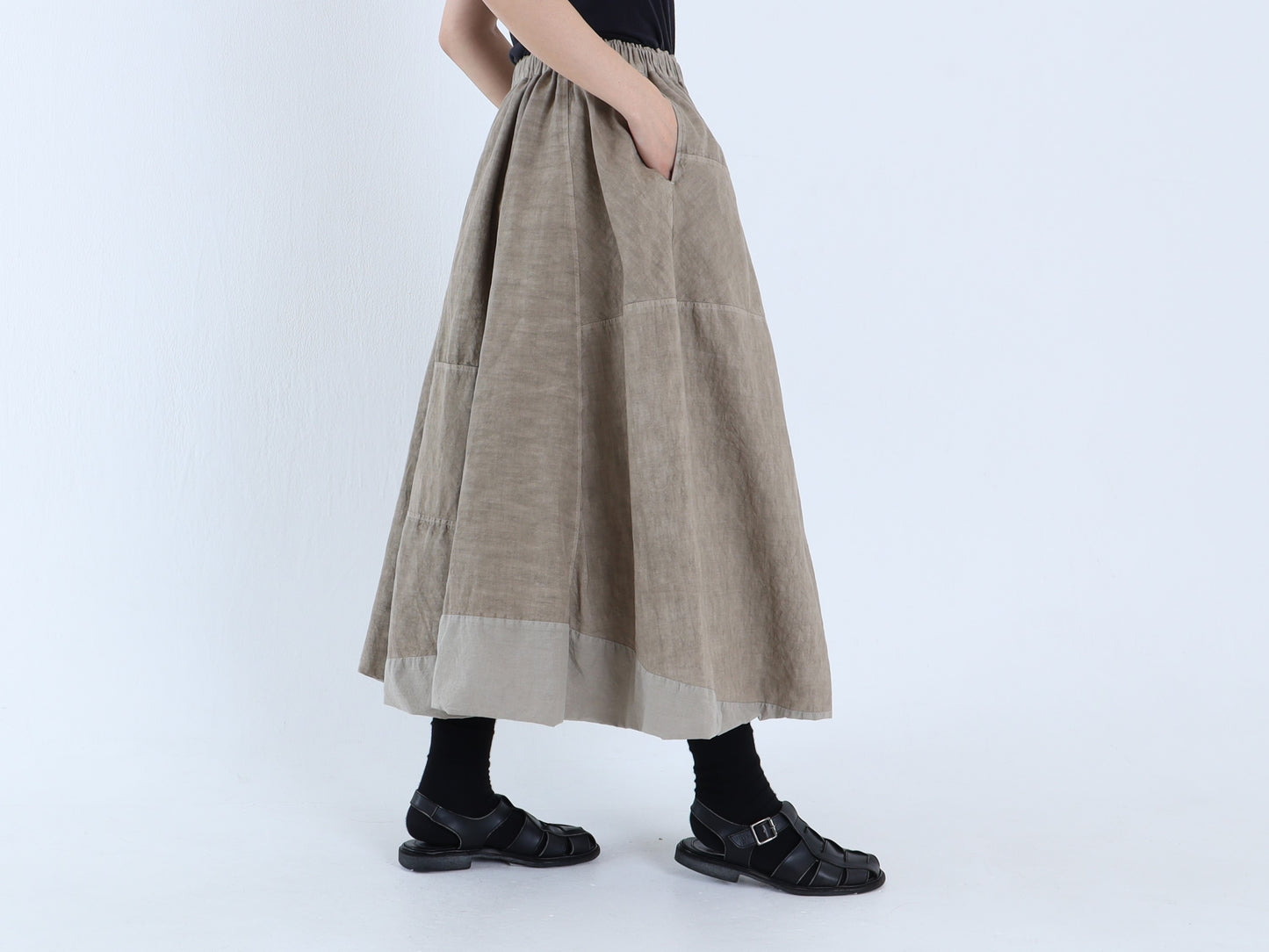 綿麻 パラシュートスカート