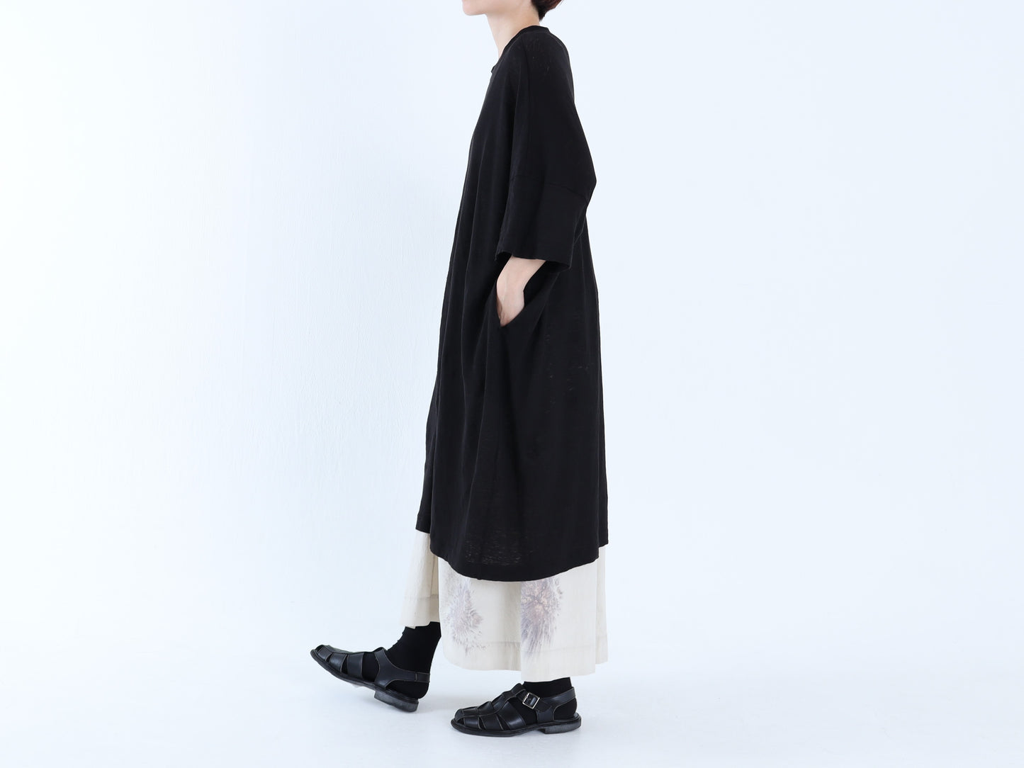 綿 近江晒 HANABIギャザースカート