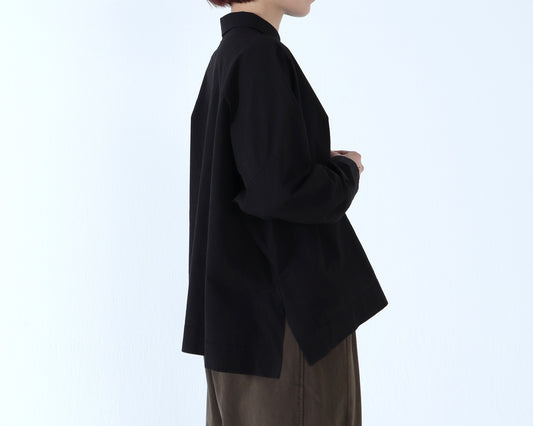 綿近江晒 スクエアーワイドシャツ