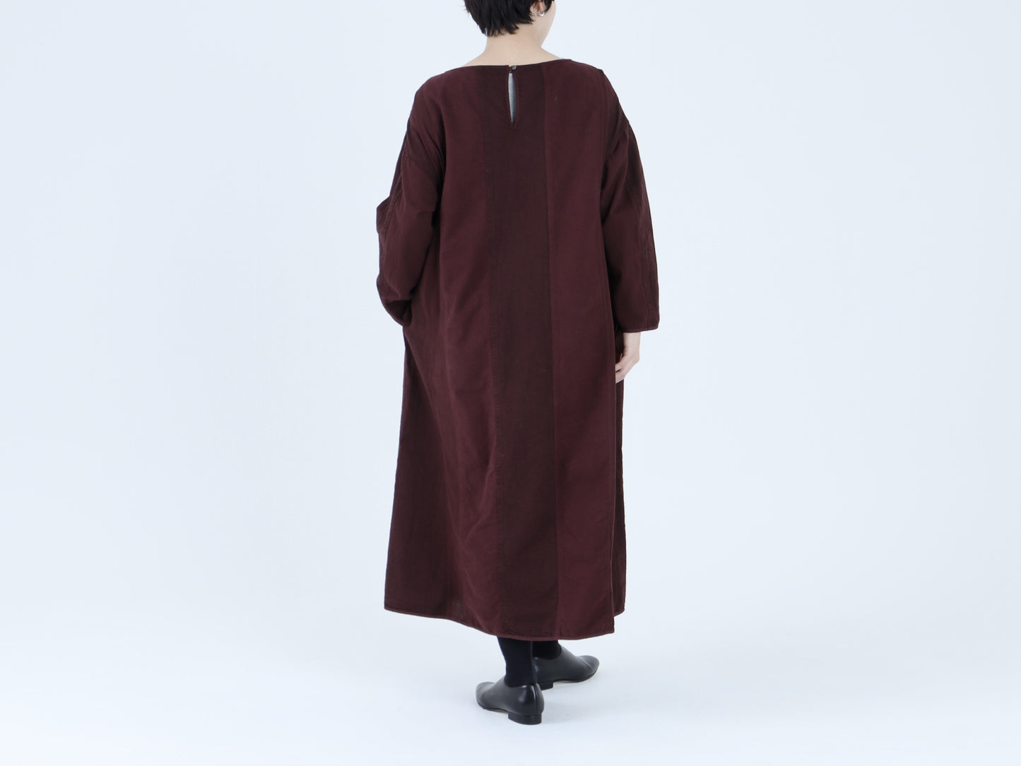 綿麻デニム×綿ネル×綿 HAGIHAGIワンピース