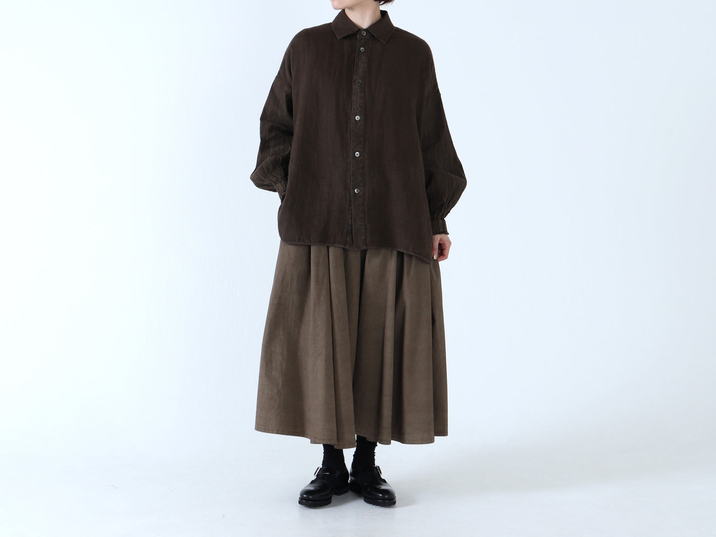 【NEW】綿近江晒 サーキュラースカート