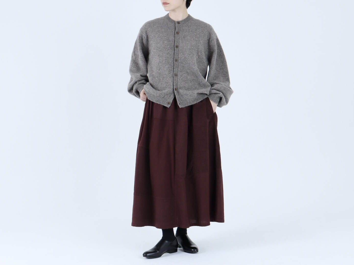 綿麻デニム×綿 HAGIHAGIスカート