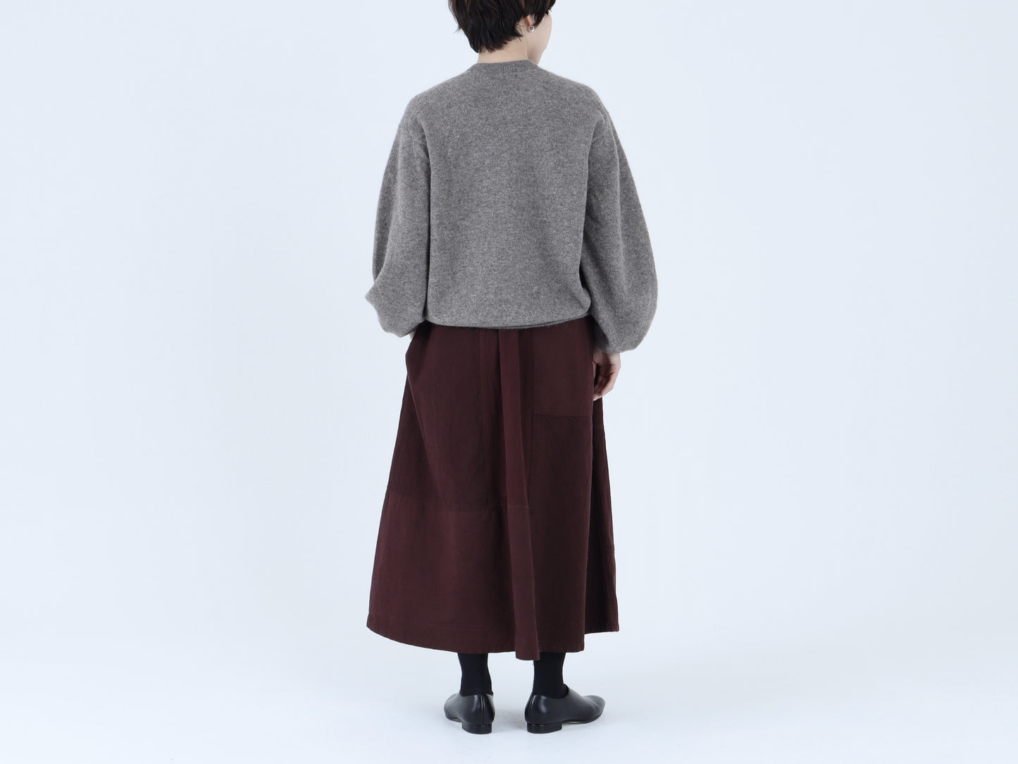 綿麻デニム×綿 HAGIHAGIスカート