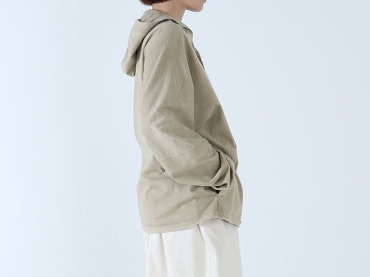 綿カットソー フードパーカー