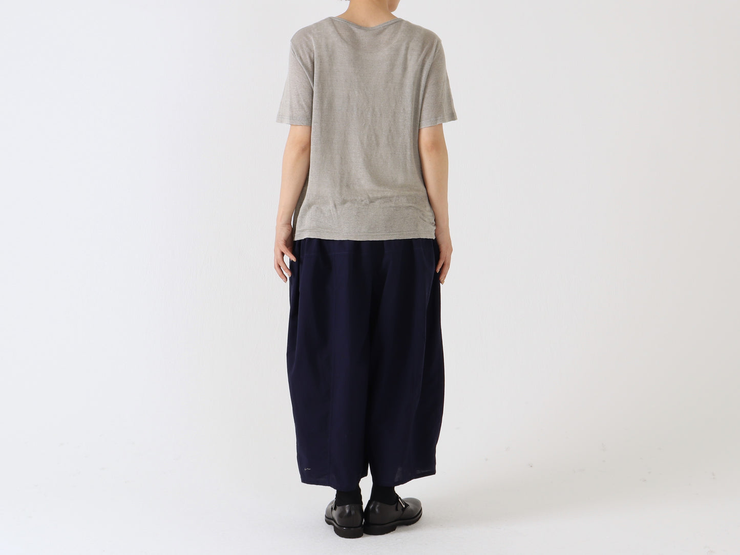 麻ジャージ プレーンカットソー