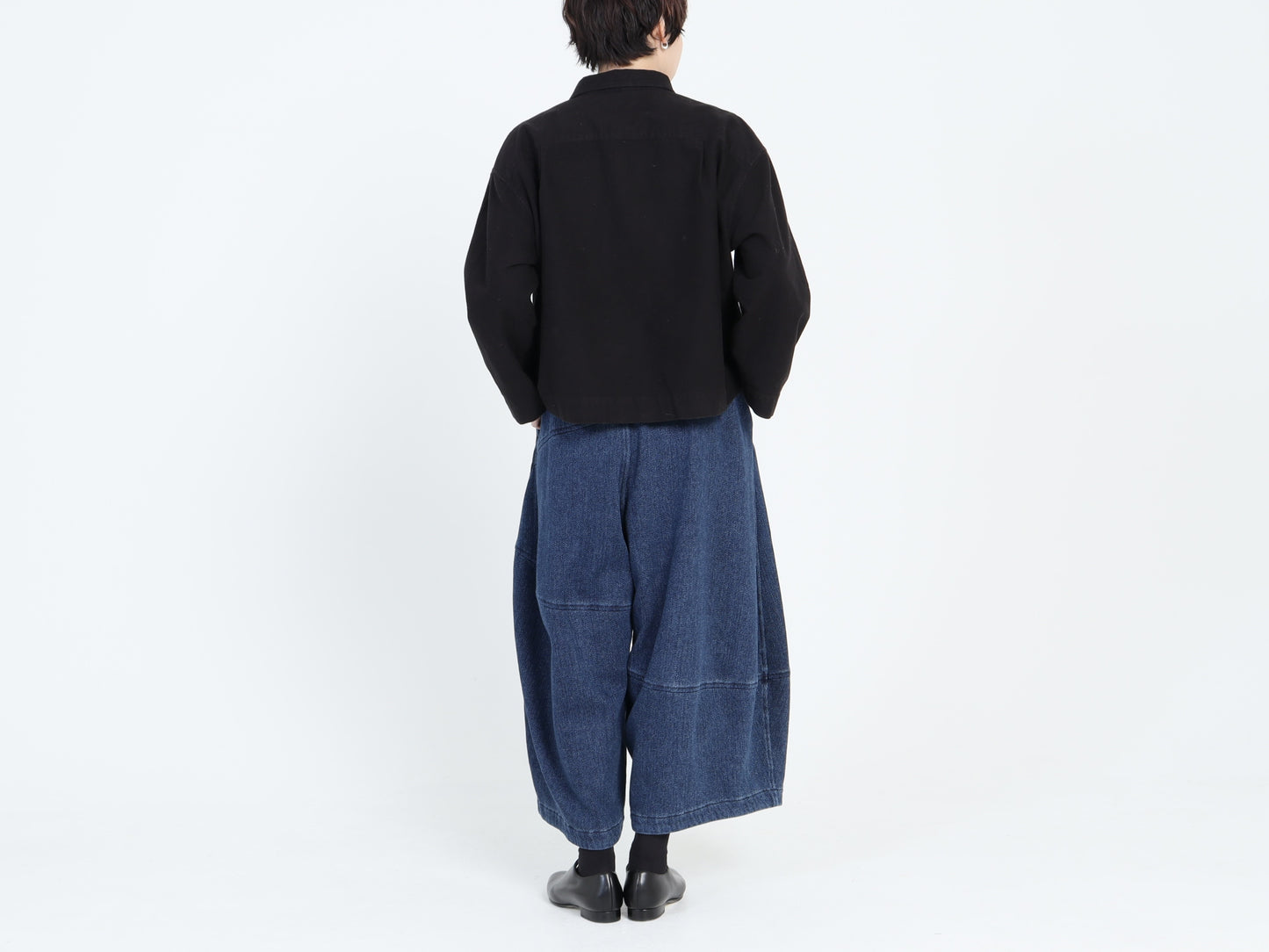 綿ネル ボックスショートシャツ