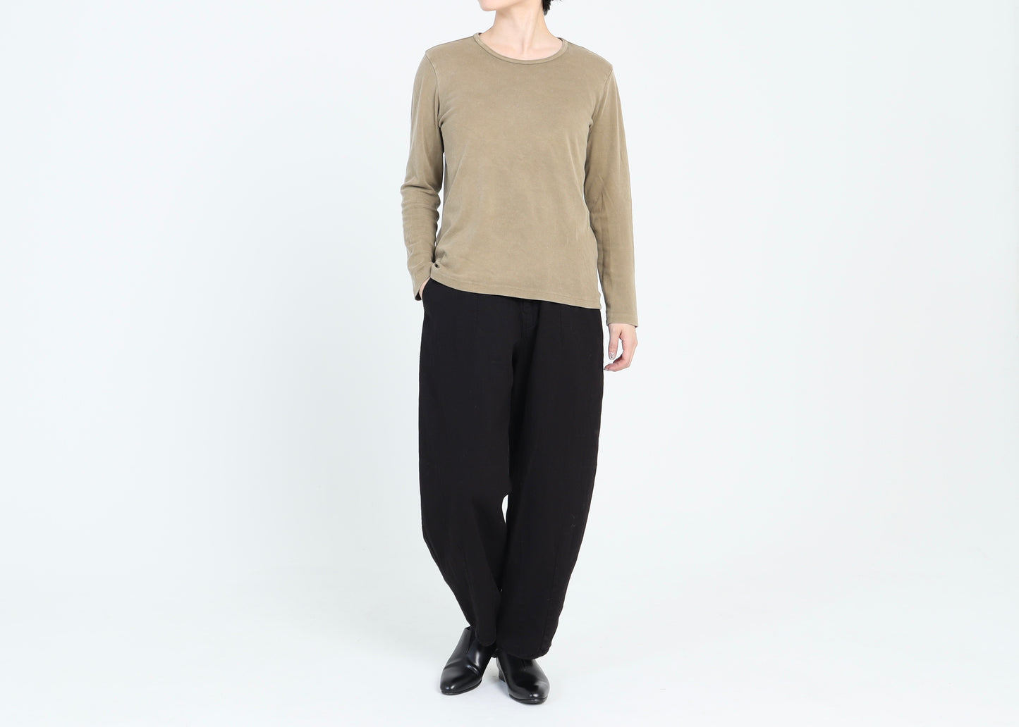 【NEW】綿スムース クルーネックカットソー