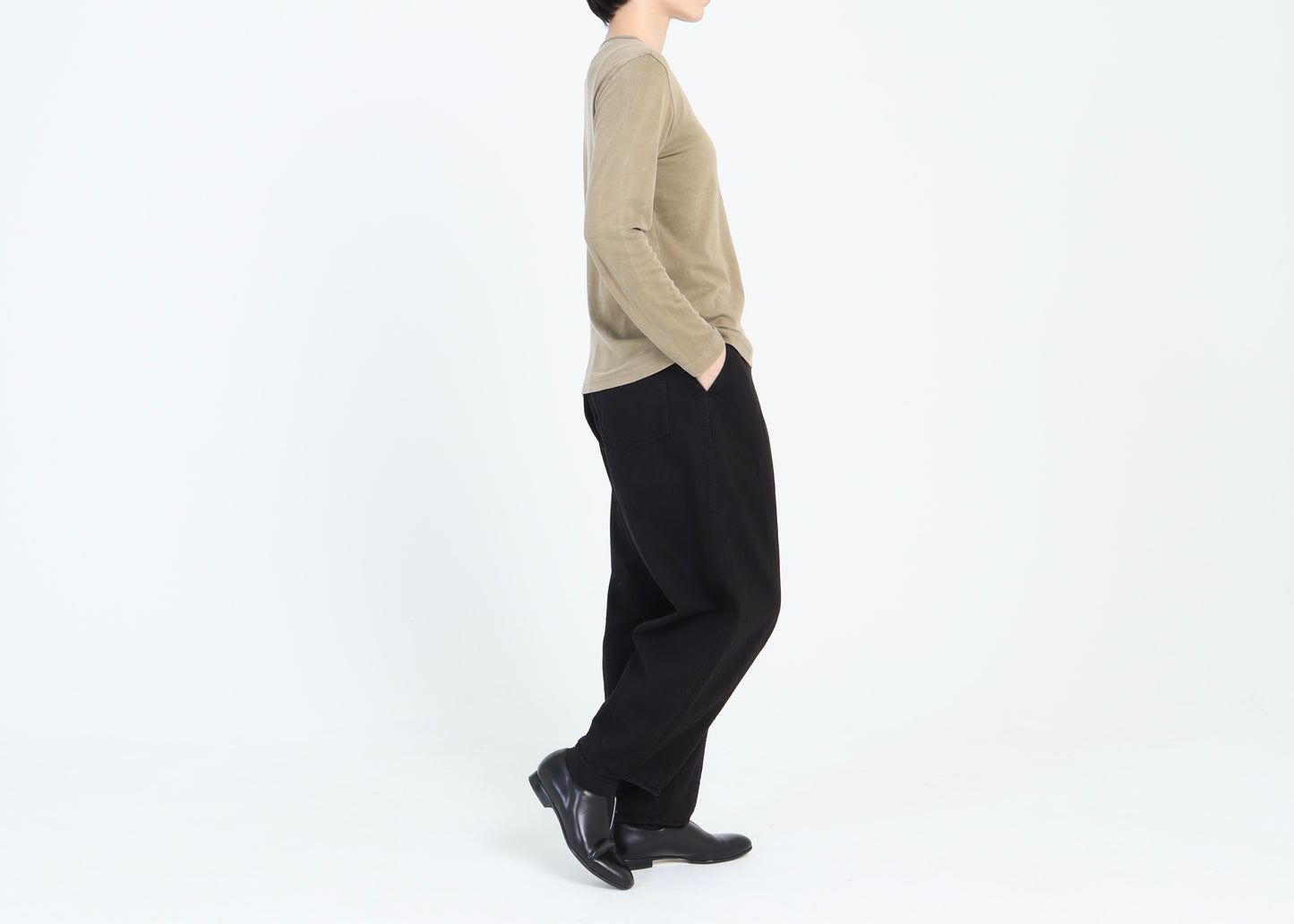 【NEW】綿スムース クルーネックカットソー