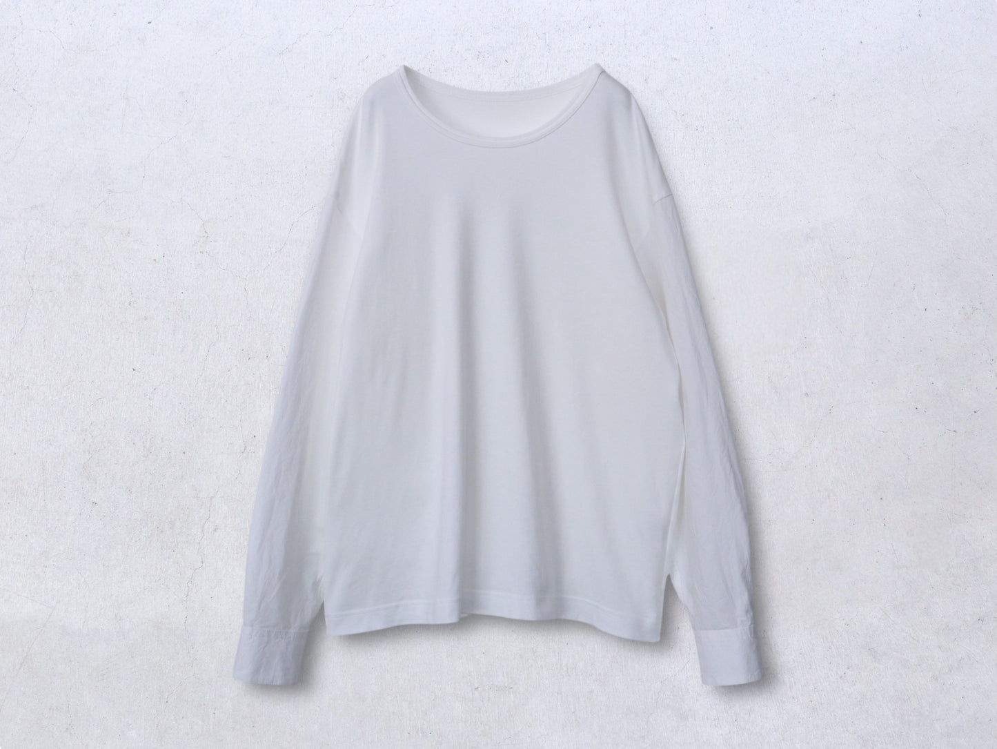 【NEW】綿スムース×綿近江晒 シャツスリーブカットソー