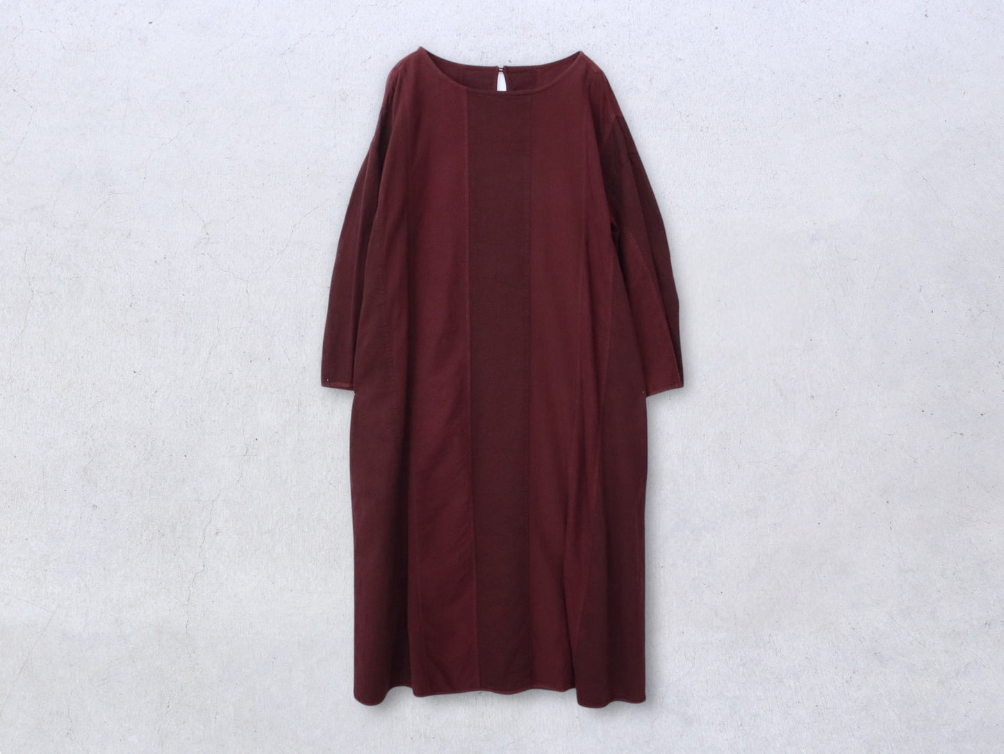 綿麻デニム×綿ネル×綿 HAGIHAGIワンピース