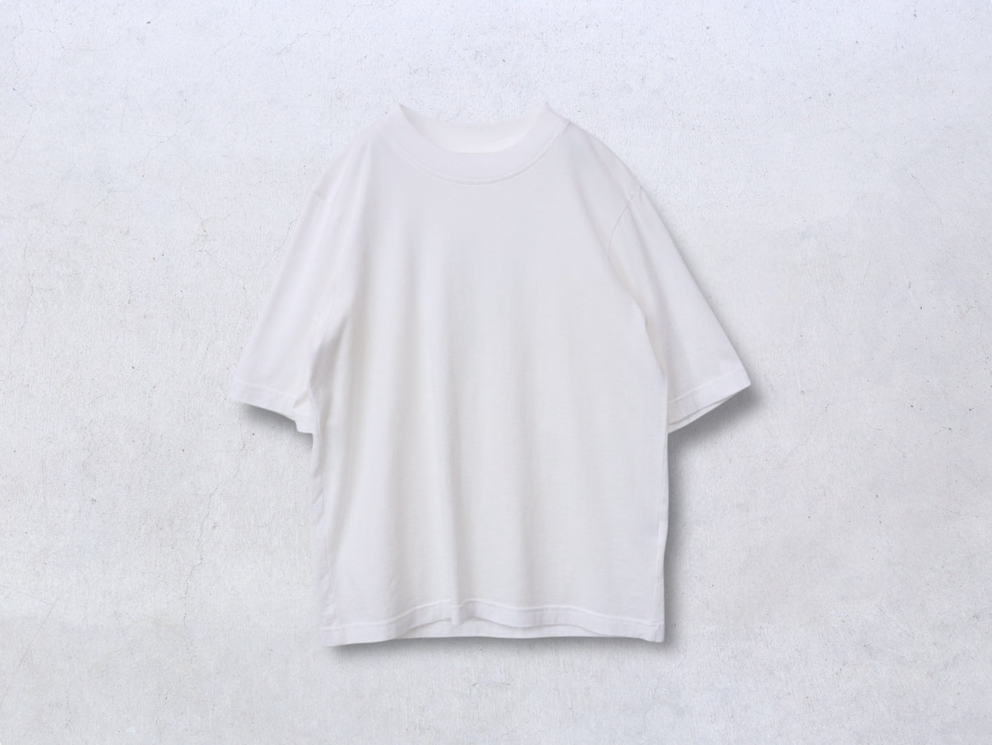 【NEW】綿天竺 ハイネックカットソー
