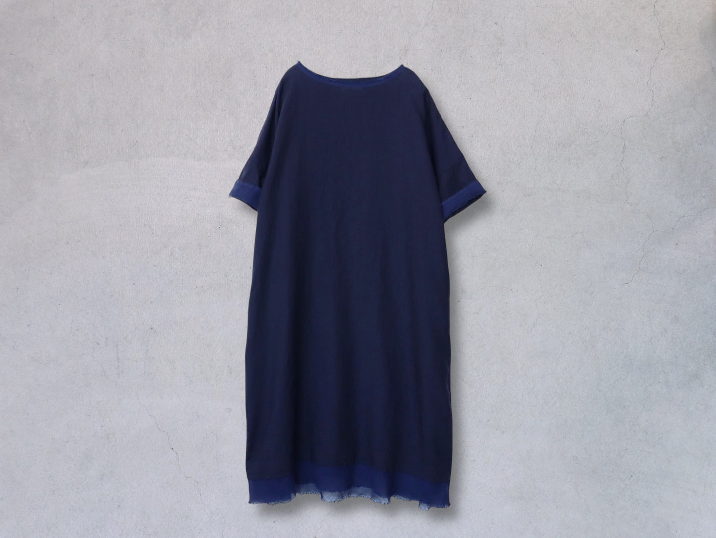 【NEW】アイリッシュリネン シワ加工 スリップオンワンピース