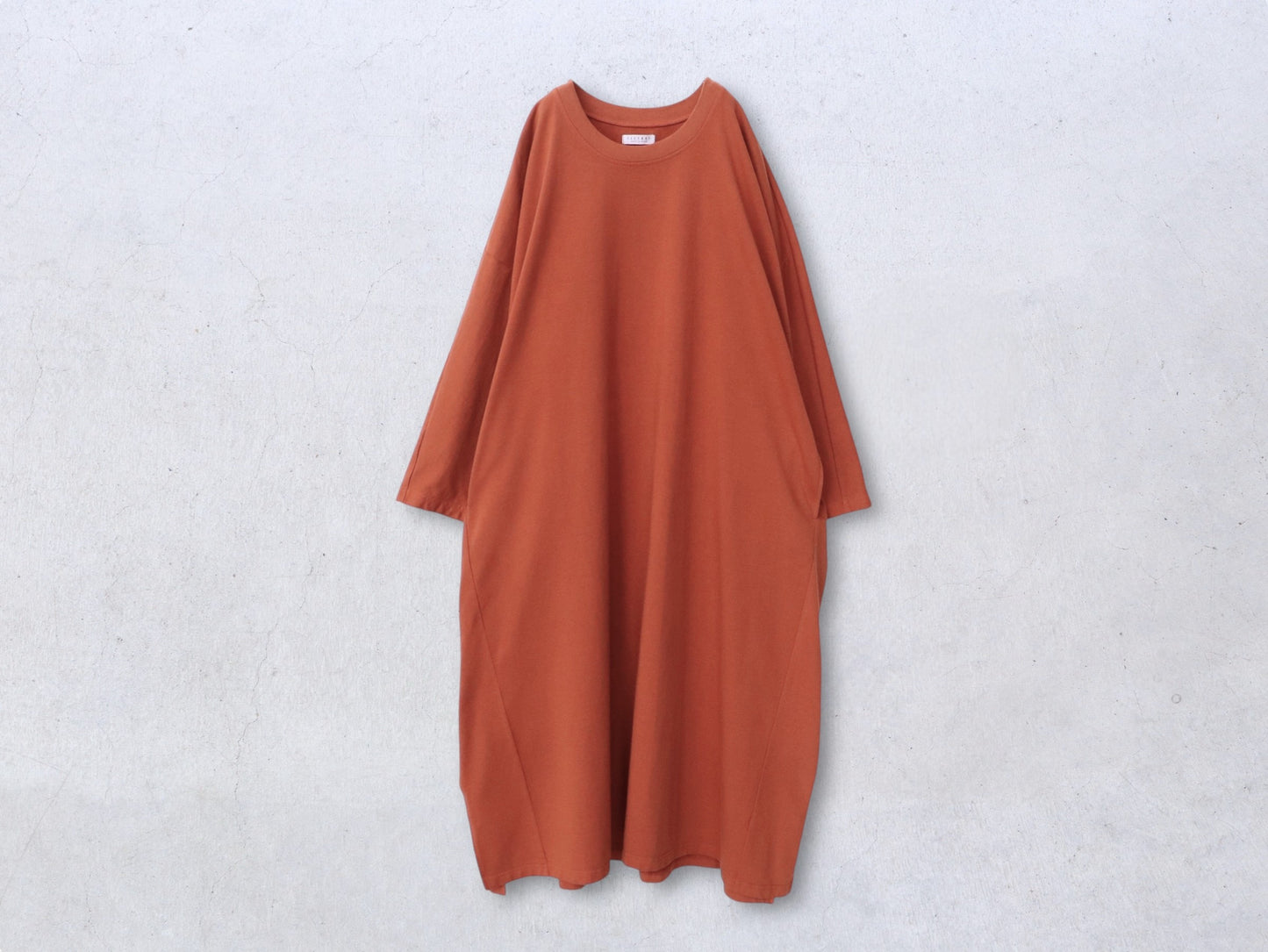 【NEW】綿カットソー ワイドトレーナーワンピース