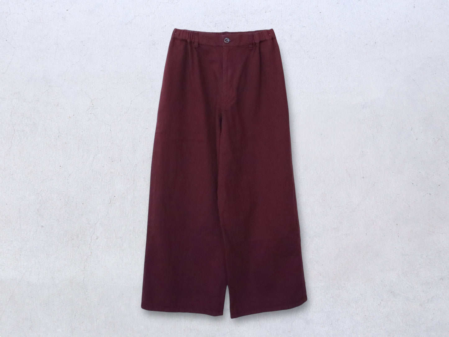 綿麻デニム ワイドパンツ