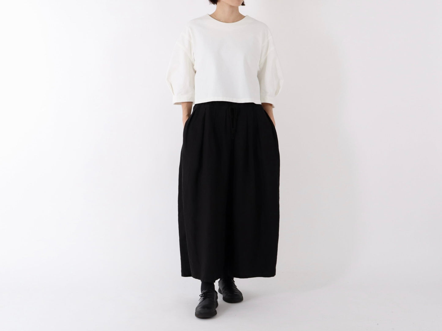 綿 厚手 バルーンカットソー