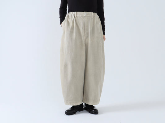 【NEW】綿デニム コクーンワイドパンツ