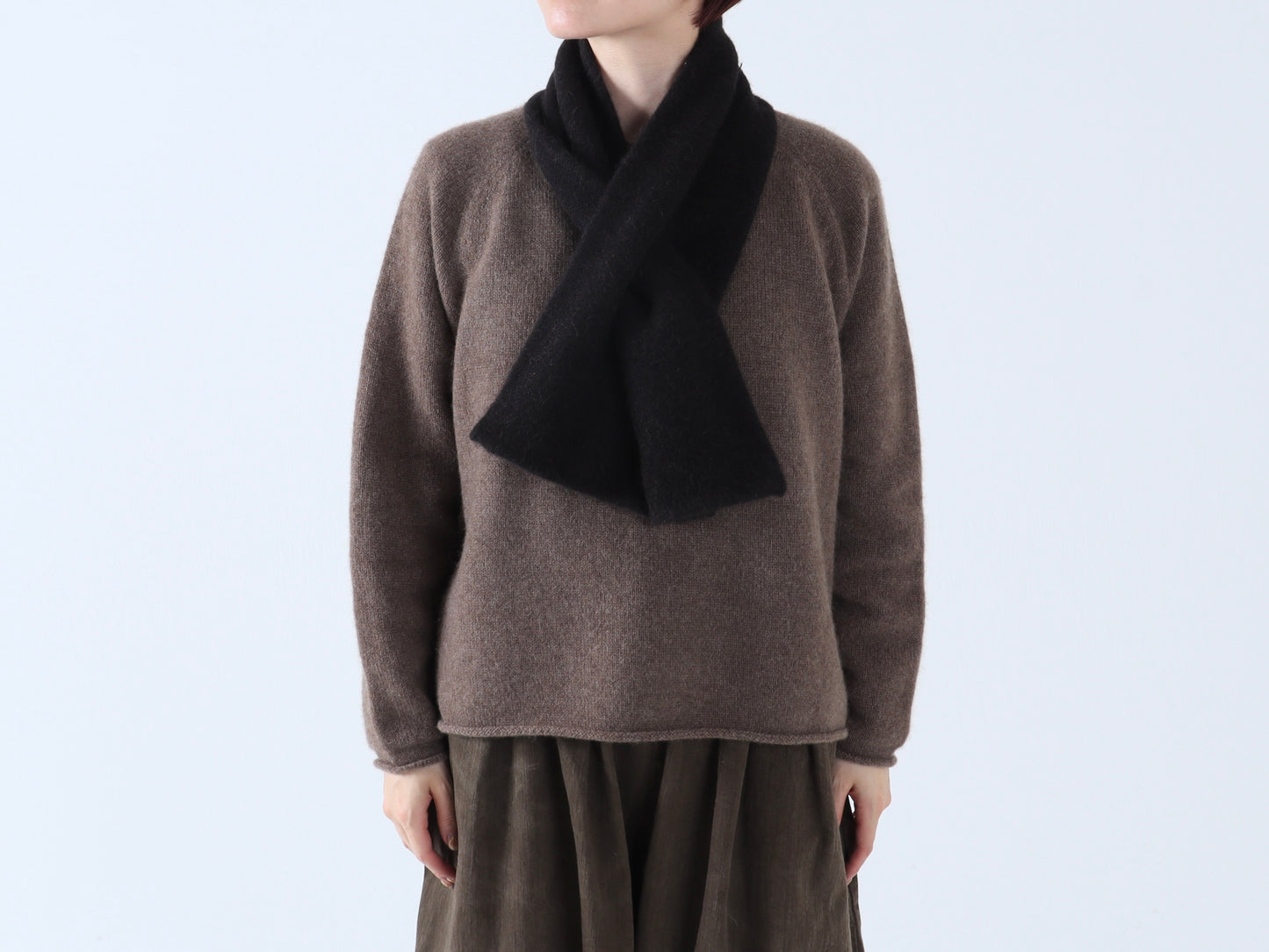 ベビーキャメル ショートマフラー