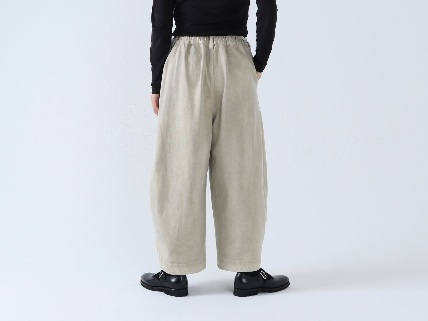 【NEW】綿デニム コクーンワイドパンツ