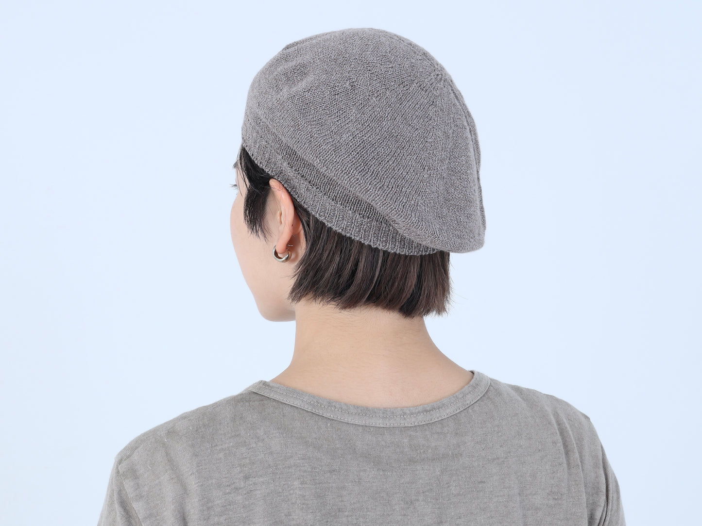 綿強撚糸 ベレー帽