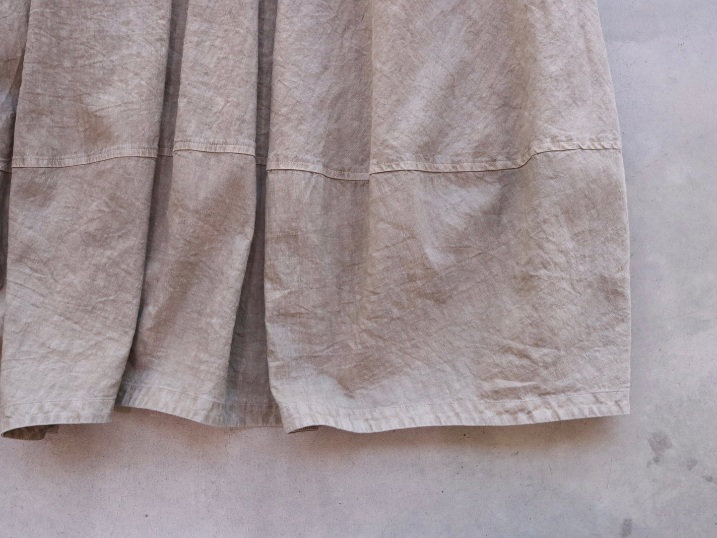 【NEW】綿麻 キュービックドレス