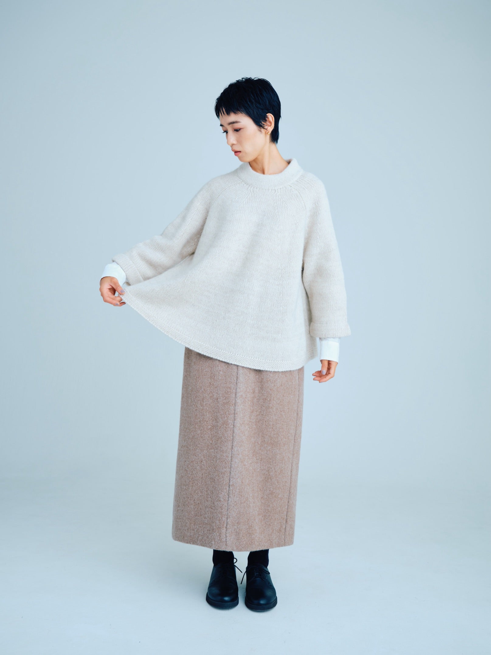 FACTORY　ファクトリー　足利　ウール ダブル コート ブルー 2023 A/W Collection｜FACTORY（ファクトリー）｜栃木県・足利に工房を