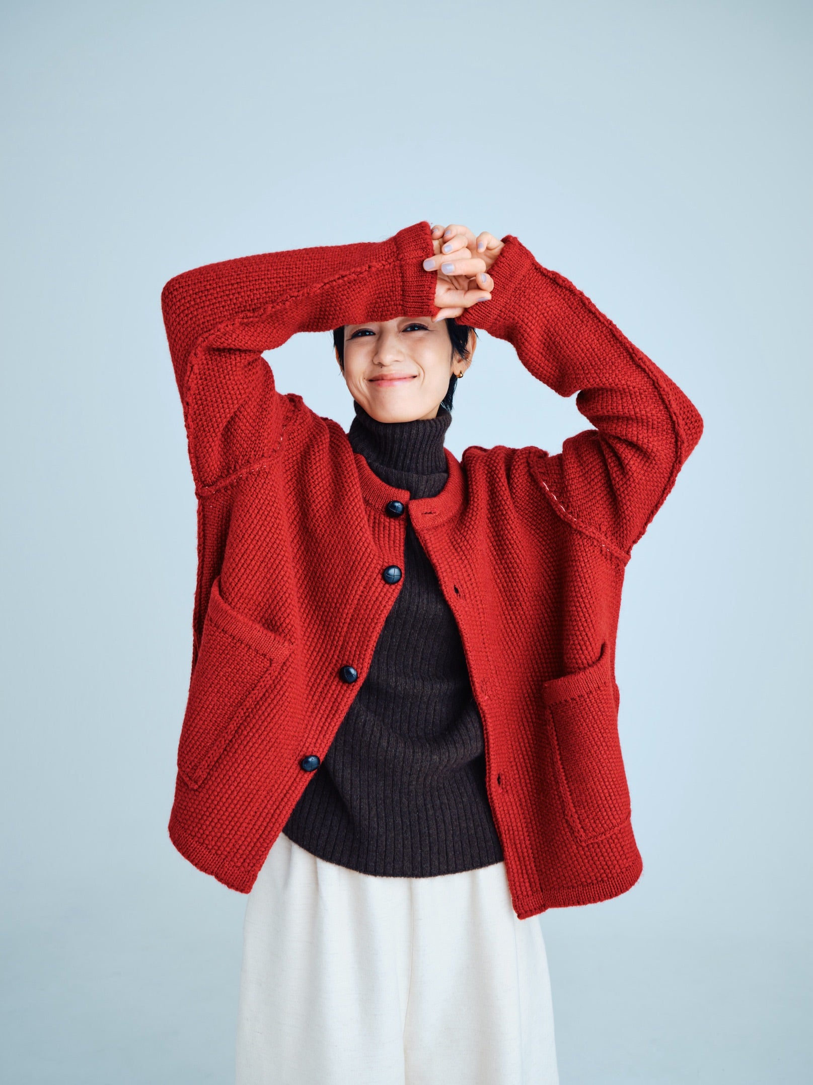 FACTORY　ファクトリー　足利　ウール ダブル コート ブルー 2023 A/W Collection｜FACTORY（ファクトリー）｜栃木県・足利に工房を