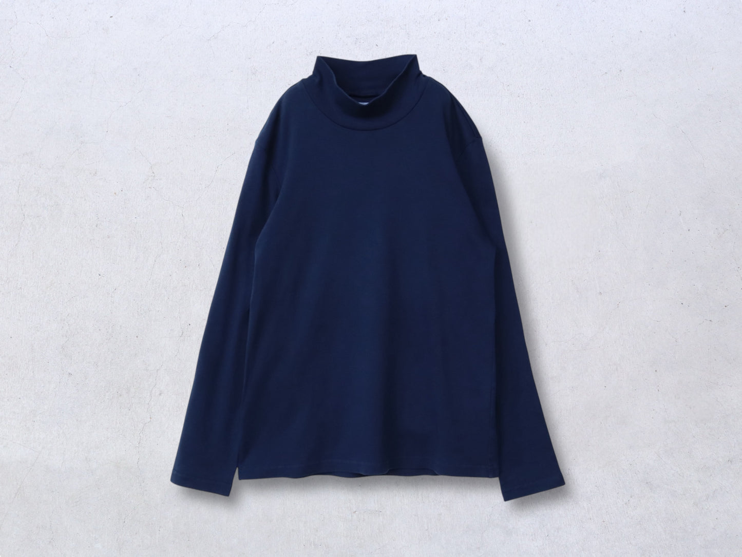 【NEW】綿スムース タートルネックカットソー