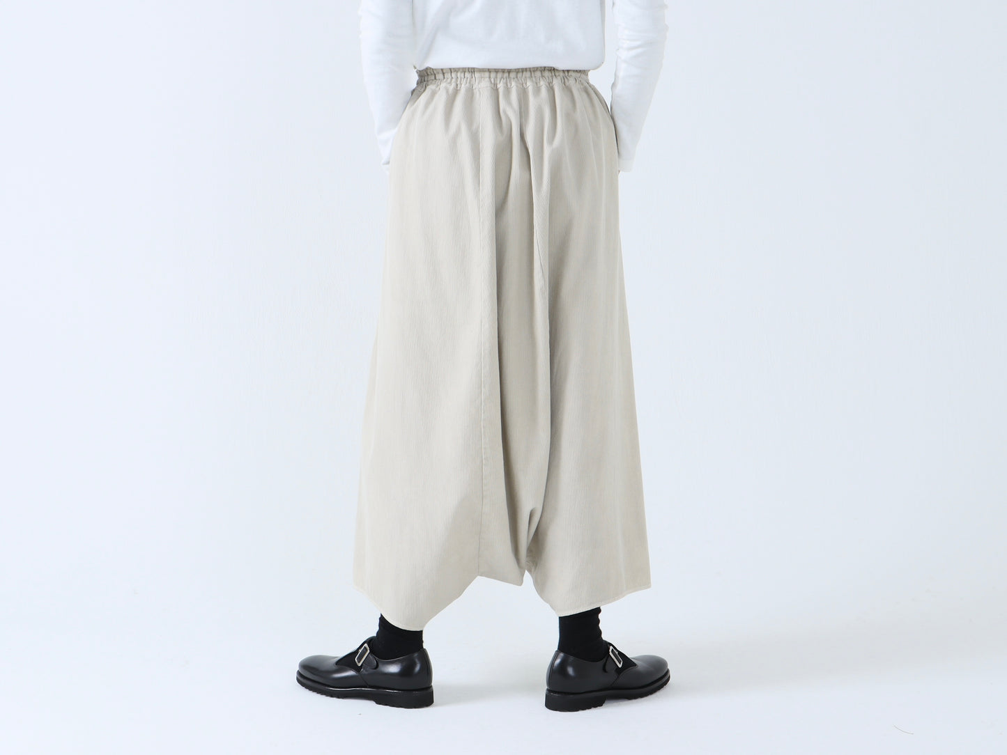 綿刺し子 サルエルパンツ