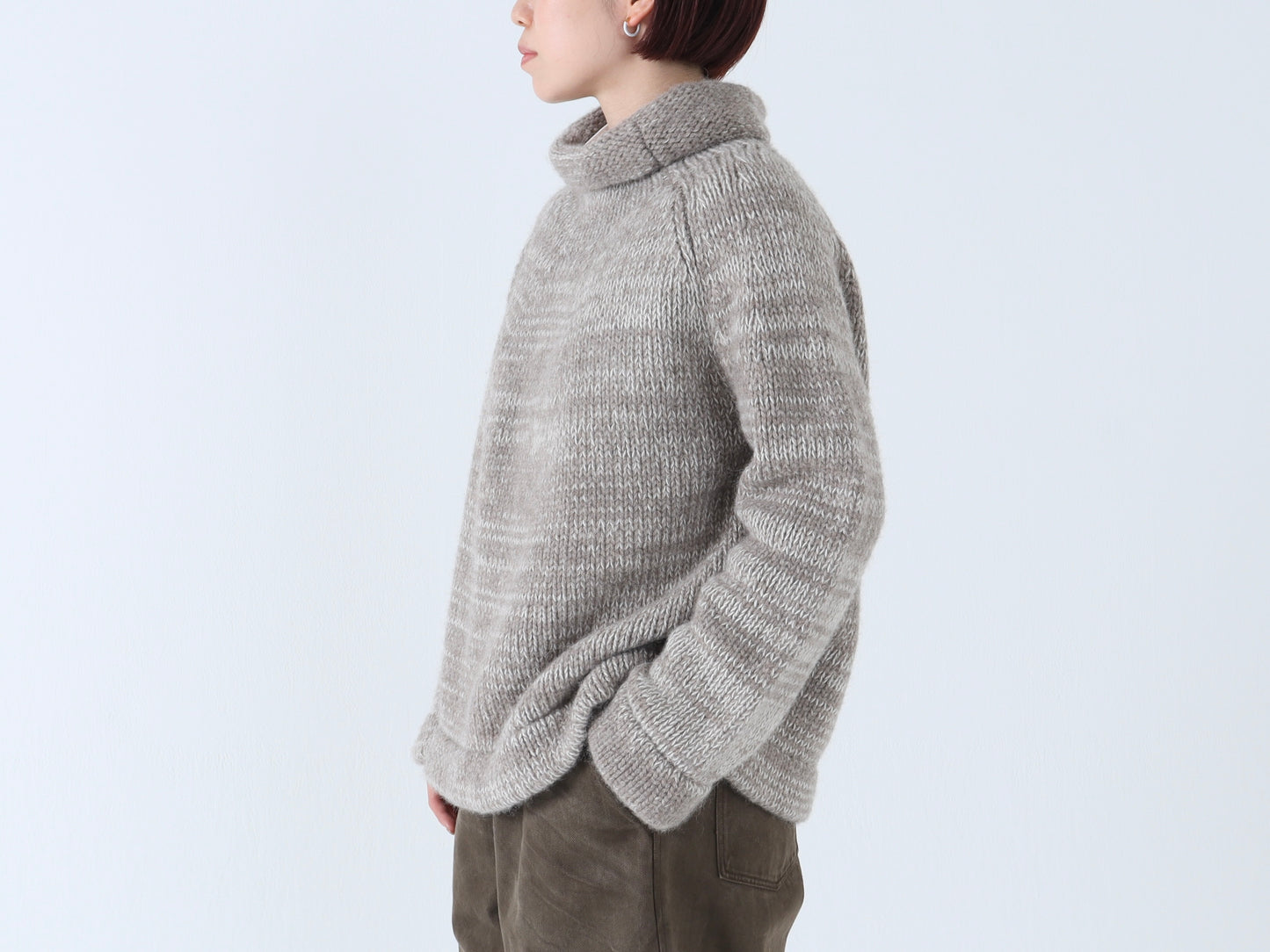 【NEW】モンゴルウール メランジワイドセーター