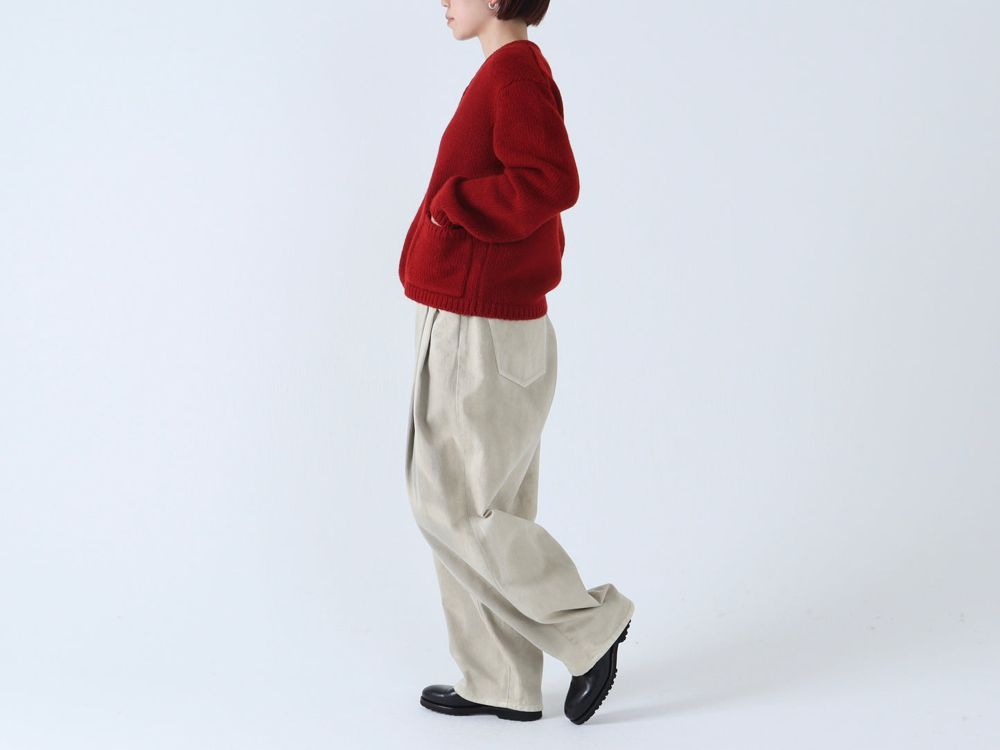 【NEW】綿デニム オーバータックパンツ