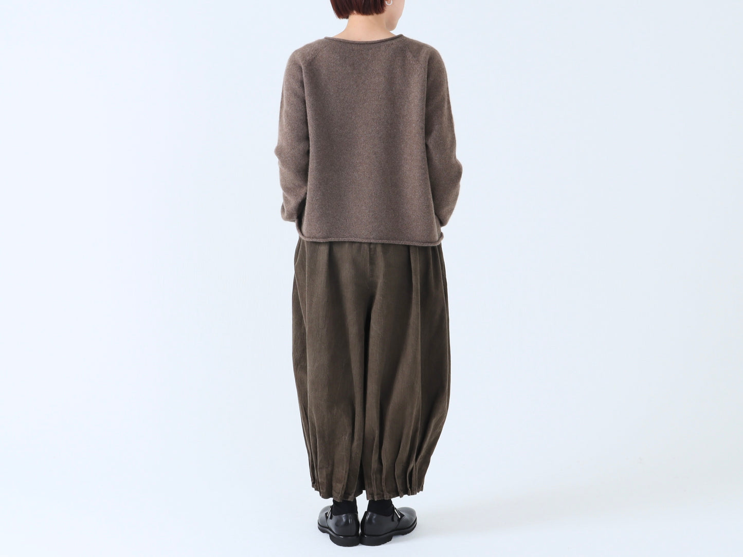 ジンバブエコットン プリーツパンツ