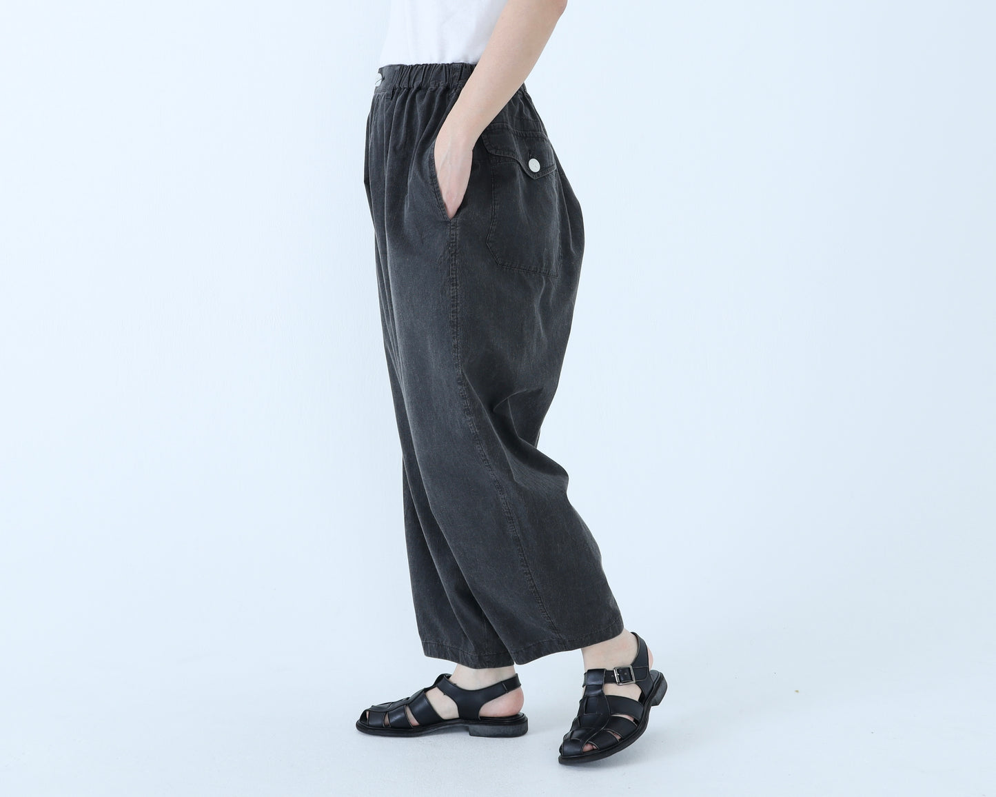 【NEW】綿ピンストライプ アラジンパンツ