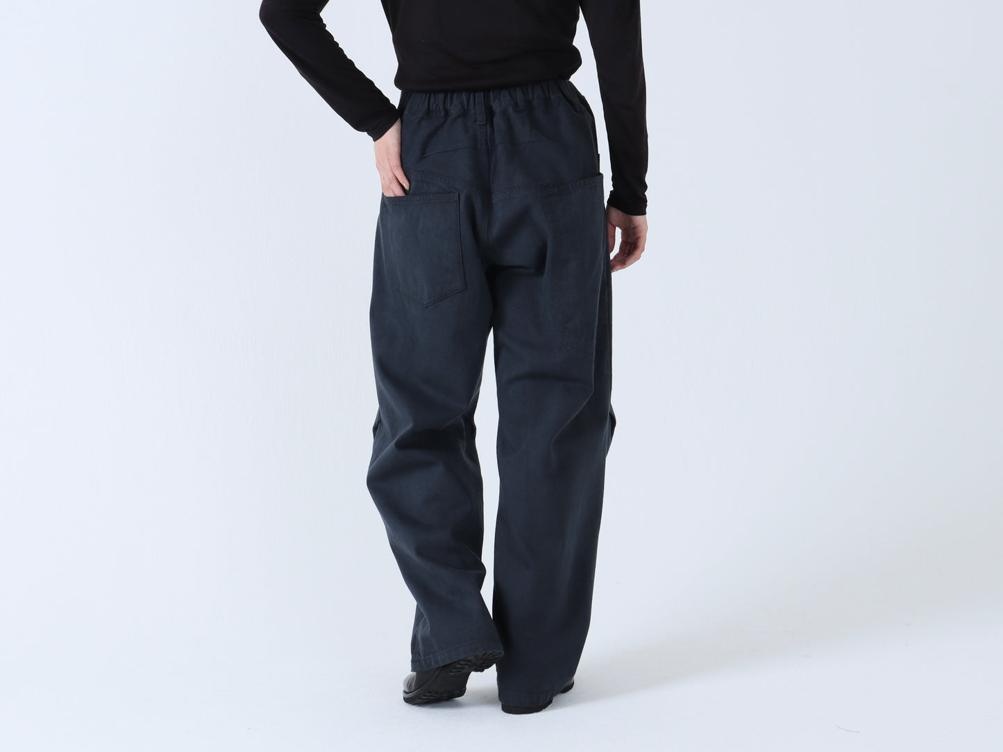 【NEW】綿デニム ロールアップパンツ