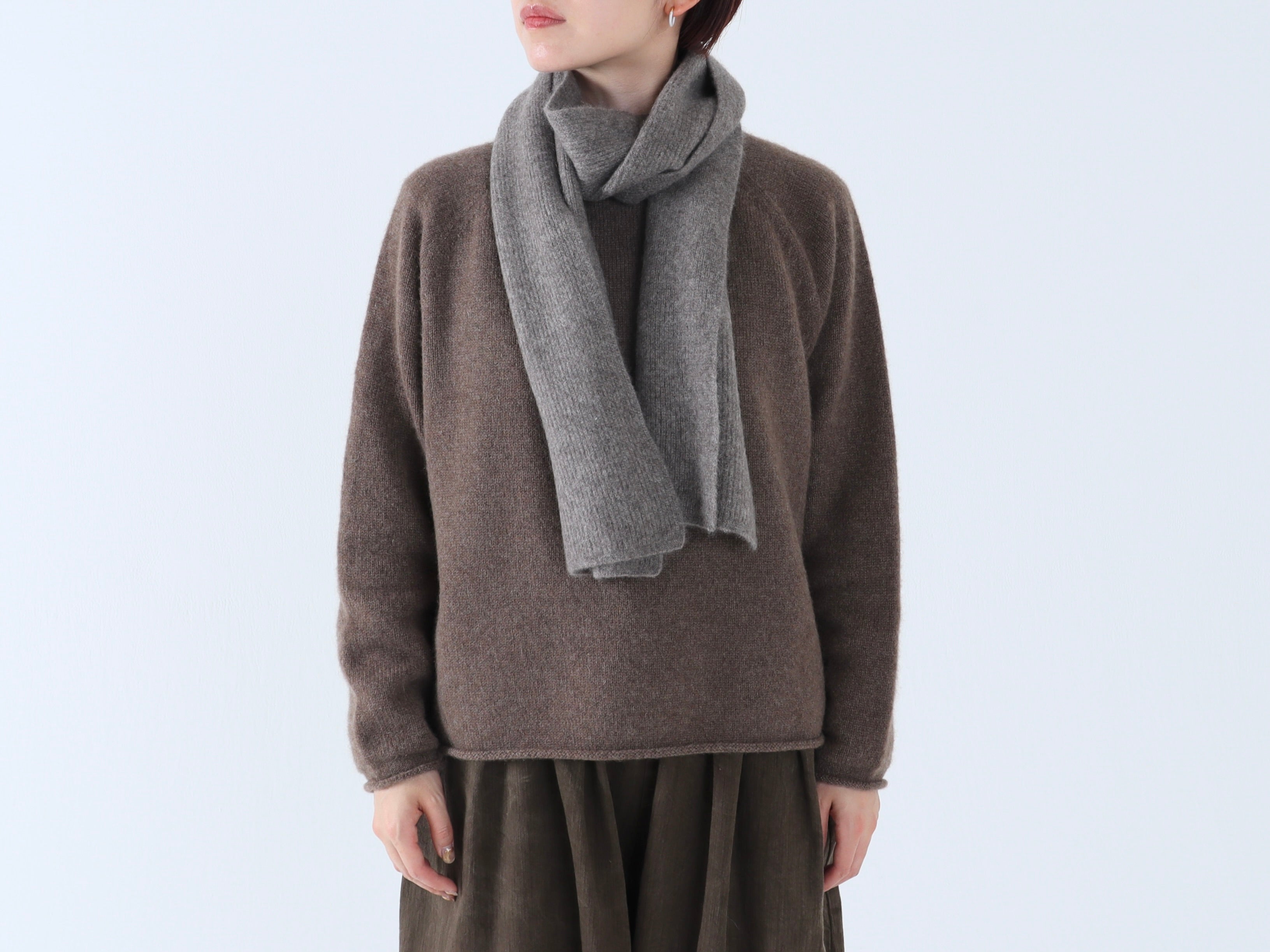 グレー マフラー ジーンズメイト JEANS MATE 【THINSULATE】シンサレートボアサシコミ