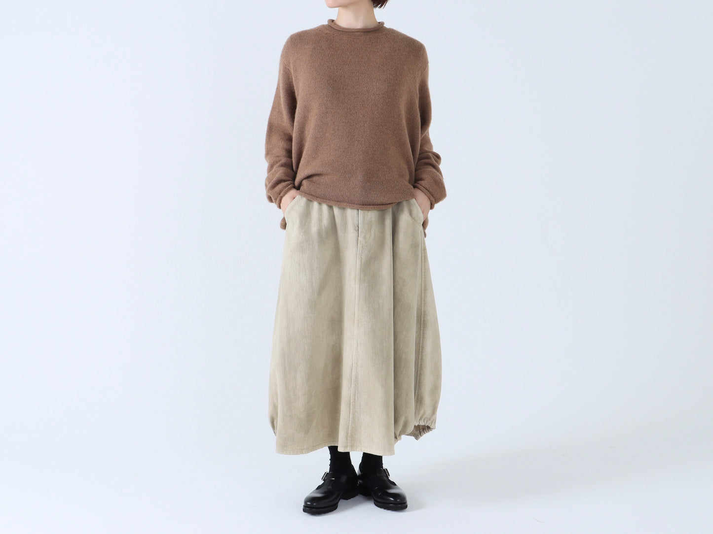 【NEW】ジンバブエコットン ヘムゴムスカート