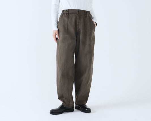 綿デニム ペンシルパンツ