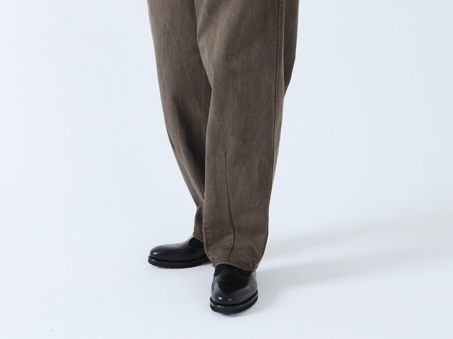 綿デニム ペンシルパンツ