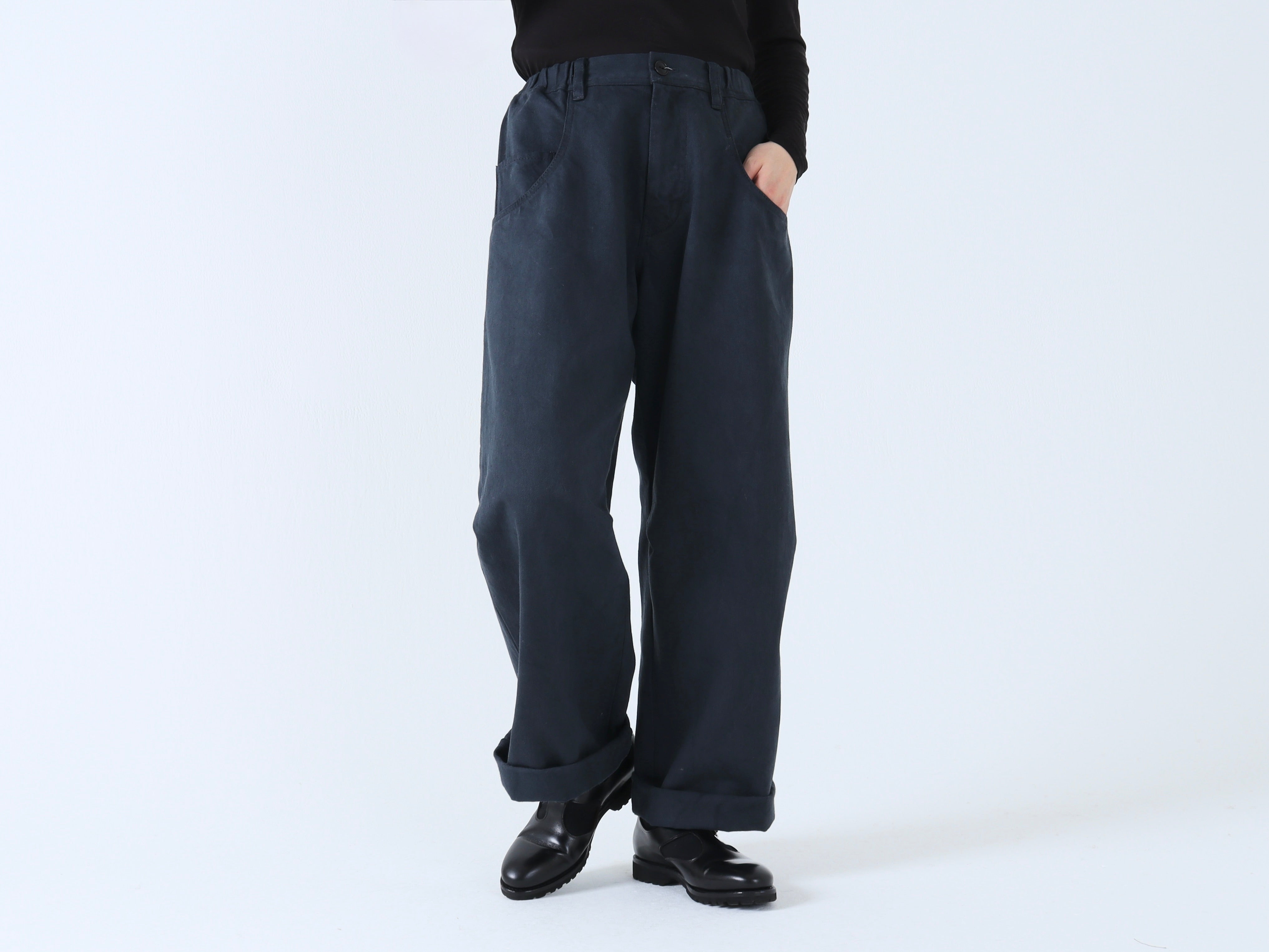 今期購入　FACTORY　ファクトリー　綿麻 ギャザーパンツ　未使用　size１ 今期購入 FACTORY ファクトリー 綿麻 ギャザーパンツ 未使用 size1