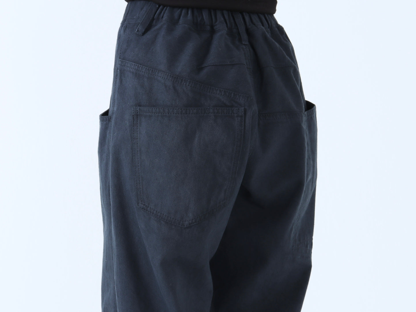 【NEW】綿デニム ロールアップパンツ