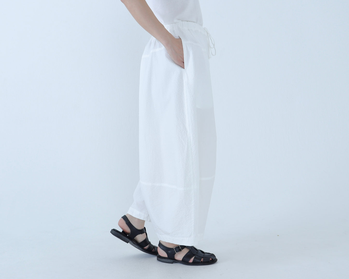 【NEW】綿サッカー キュービックパンツ