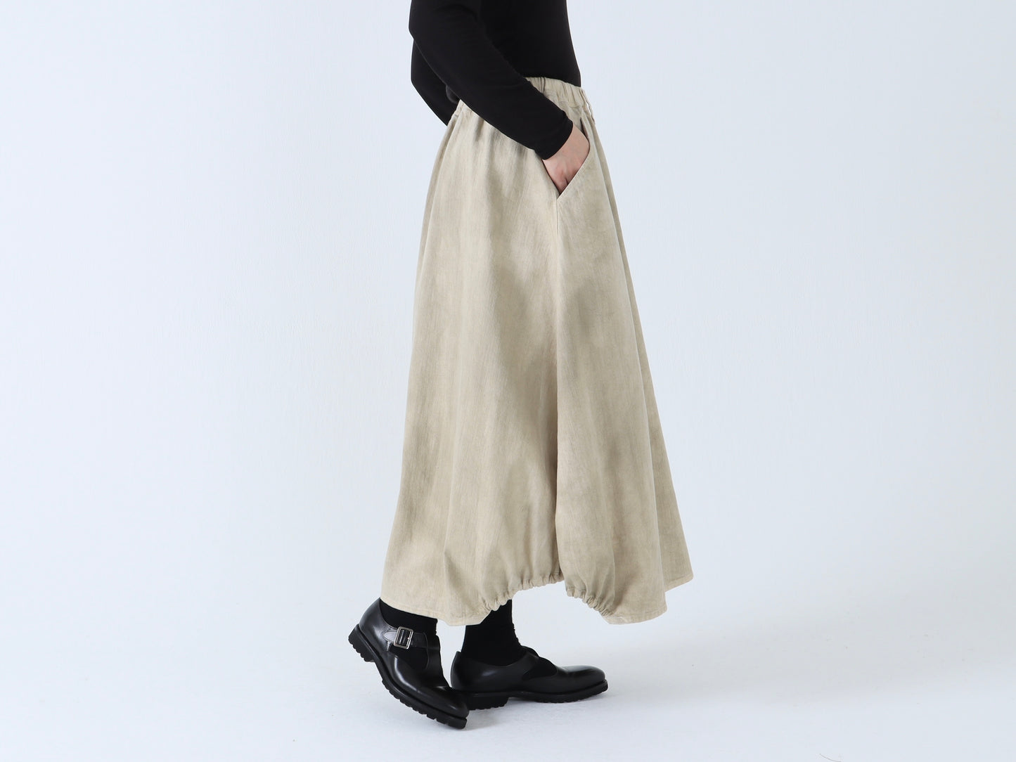 【NEW】ジンバブエコットン ヘムゴムスカート