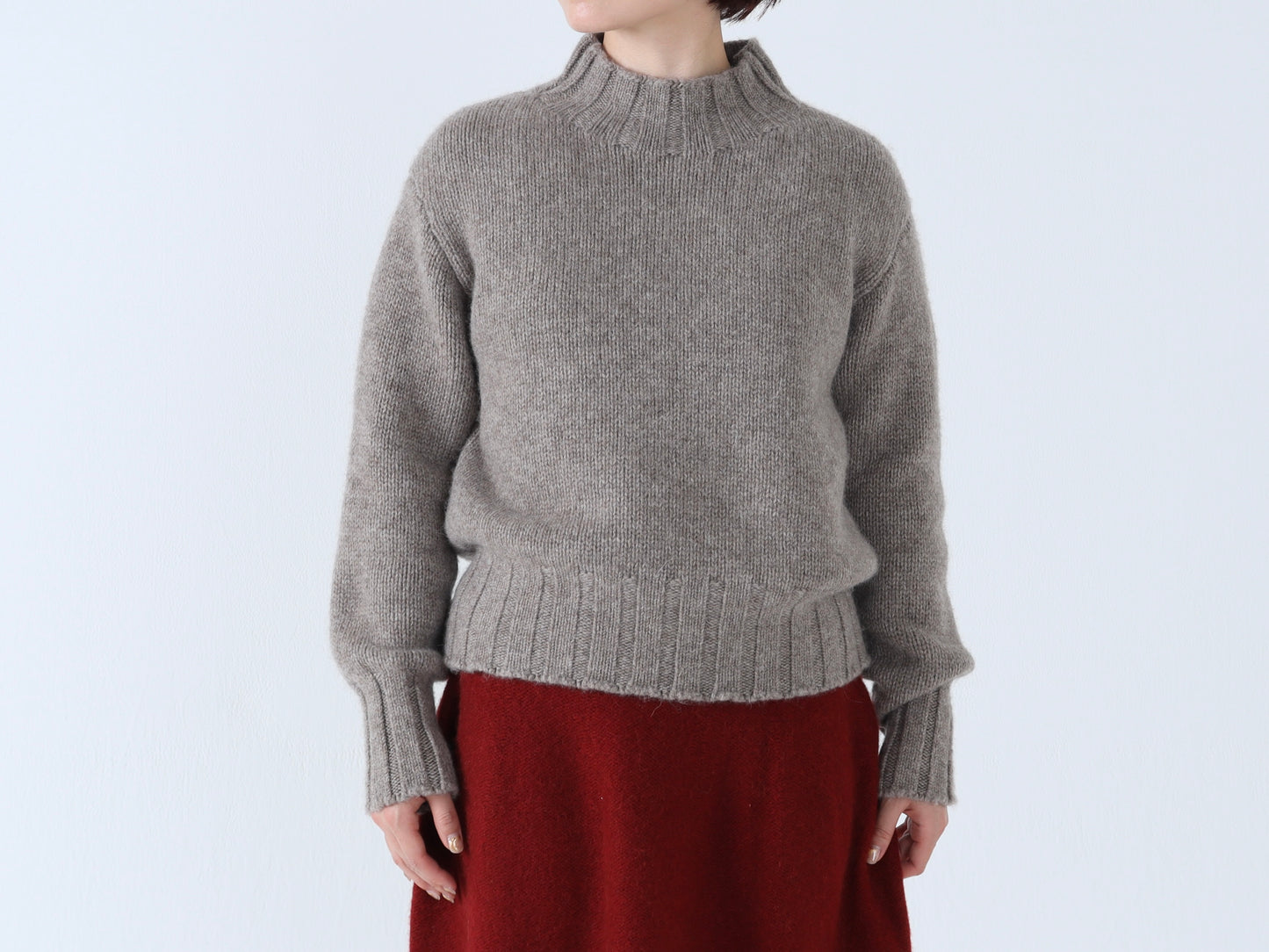 【NEW】モンゴルウール ハイネックセーター