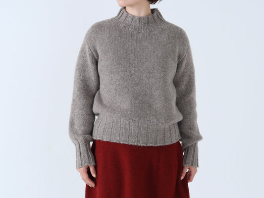 モンゴルウール ハイネックセーター
