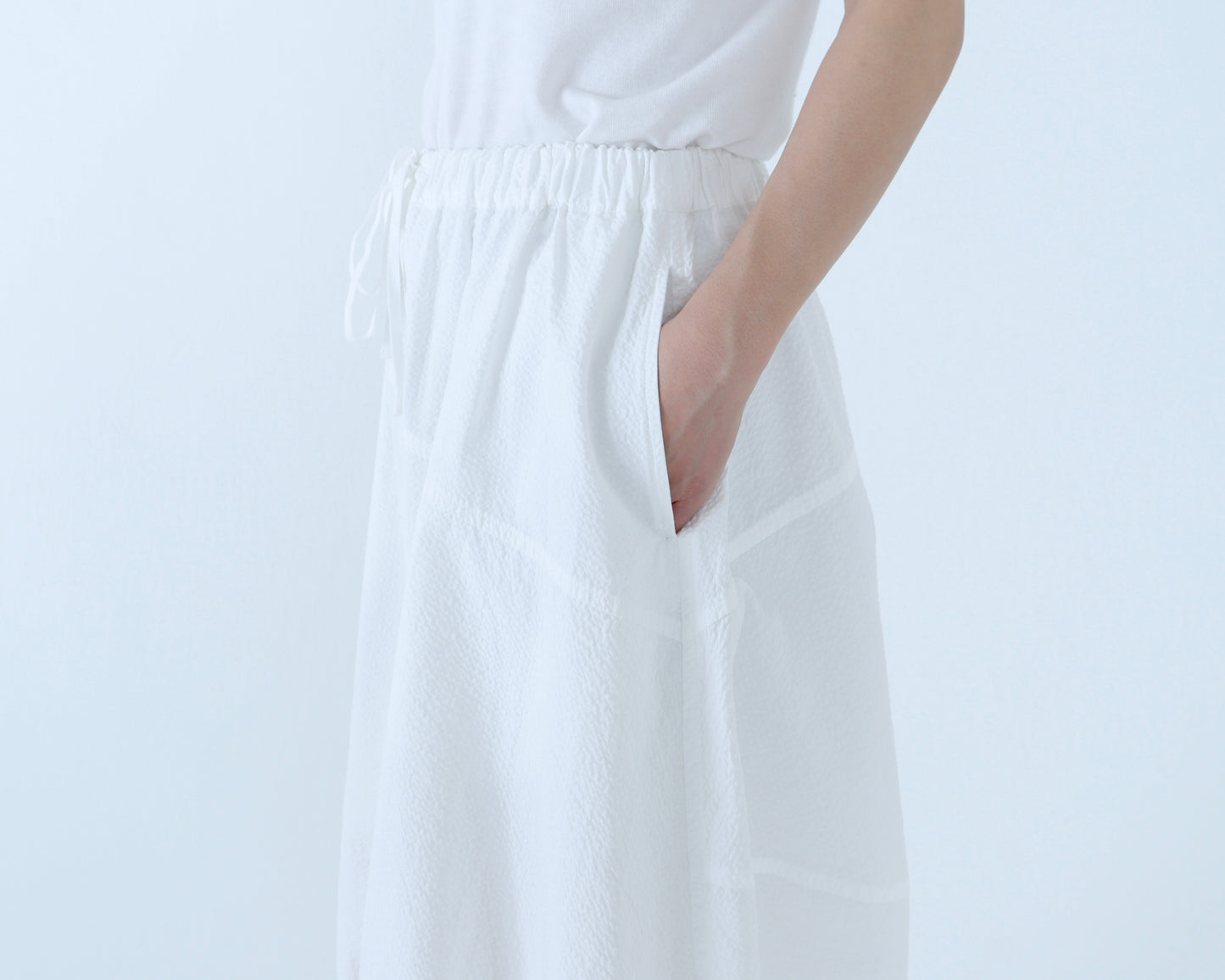 【NEW】綿サッカー キュービックパンツ