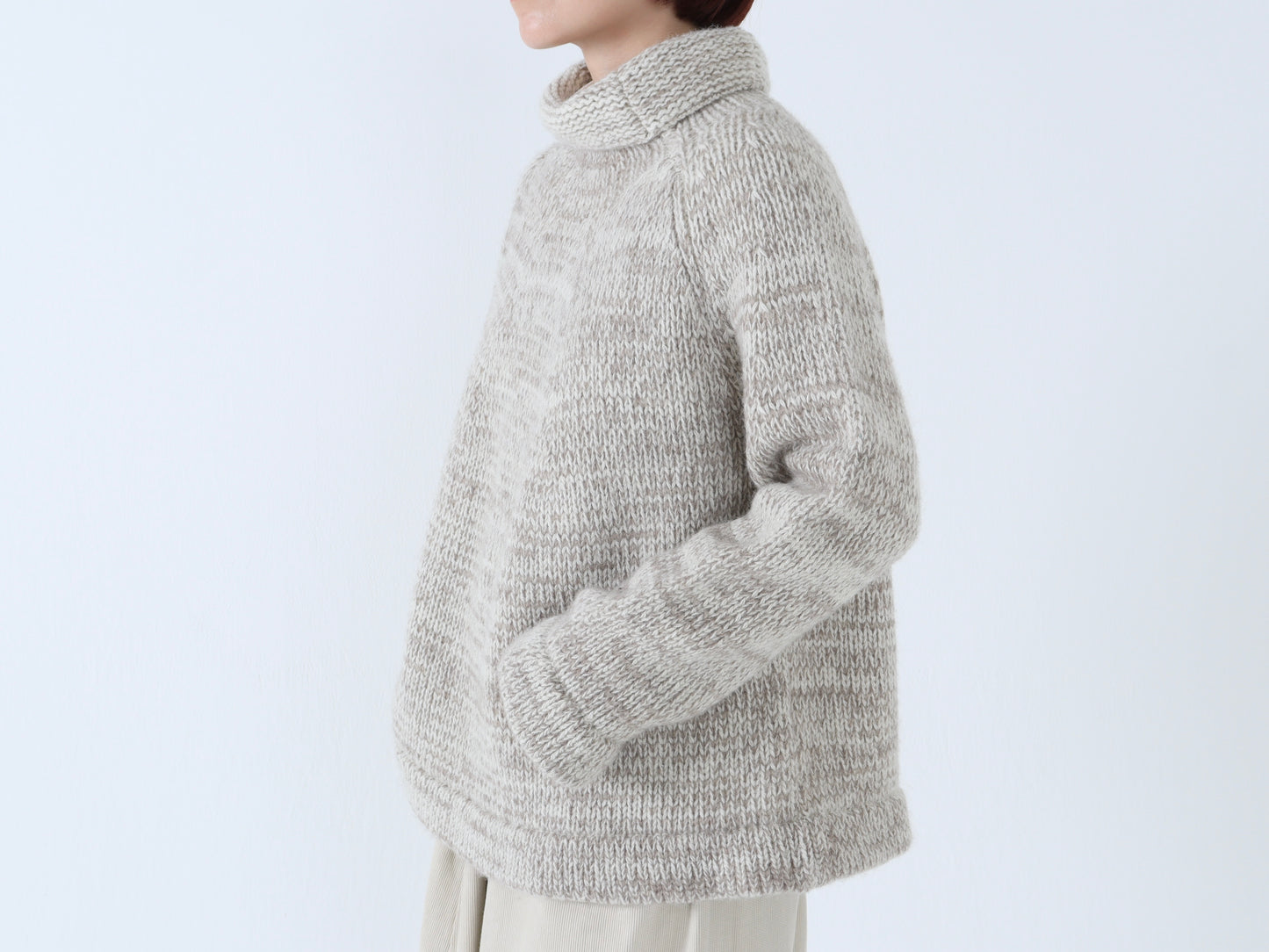 【NEW】モンゴルウール メランジワイドセーター