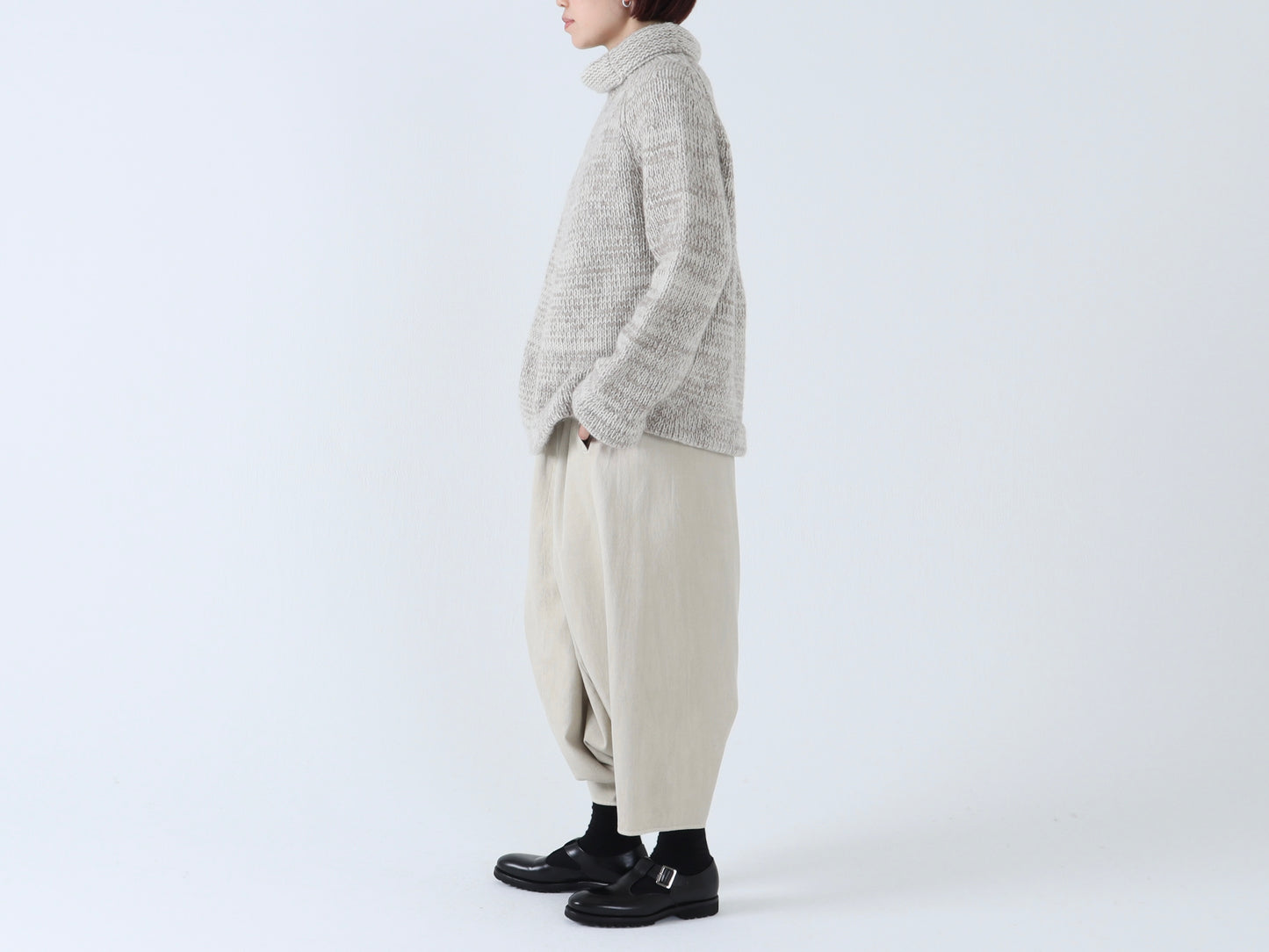 綿刺し子 サルエルパンツ